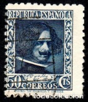 Sellos: Espa&ntilde;a. Diego Vel&aacute;zquez. 1936-38. Edifil-738. Usado