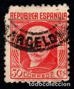 Sellos: Espa&ntilde;a. Pablo Iglesias 1936-38. Edifil-734. Usado