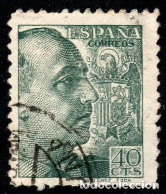 Sellos: Espa&ntilde;a.General Franco 1939. Edifil-870. Usado