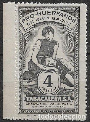 Sellos: FISCALES 1945 Pro Hu&eacute;rfanos empleados de Tabacalera, GUILLAM&Oacute;N n&ordm; 42 * *