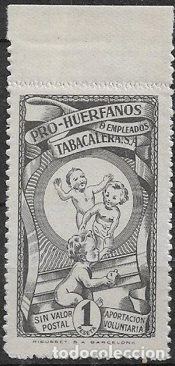 Sellos: FISCALES 1945 Pro Hu&eacute;rfanos empleados de Tabacalera, GUILLAM&Oacute;N n&ordm; 40 * *