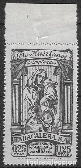Sellos: FISCALES 1945 Pro Hu&eacute;rfanos empleados de Tabacalera, GUILLAM&Oacute;N n&ordm; 39 * *