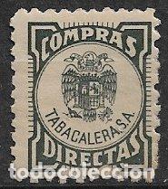 Sellos: FISCALES 1942 Compras Directas de Tabacalera, GUILLAM&Oacute;N n&ordm; 37 * *