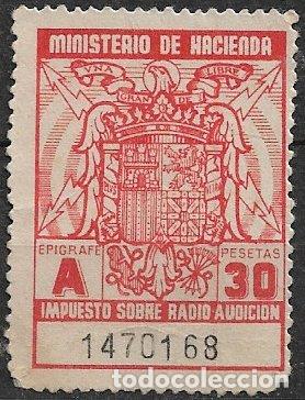 Sellos: FISCALES, 1943 Impuesto radioaudici&oacute;n, Alemany n&ordm; 10 (*)