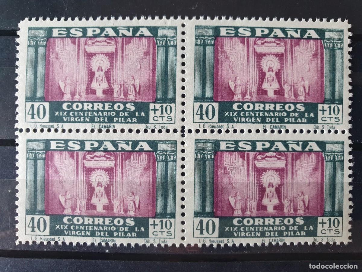 Selos: EDIFIL 893 ** BLOQUE DE 4 ESPA&Ntilde;A 1940