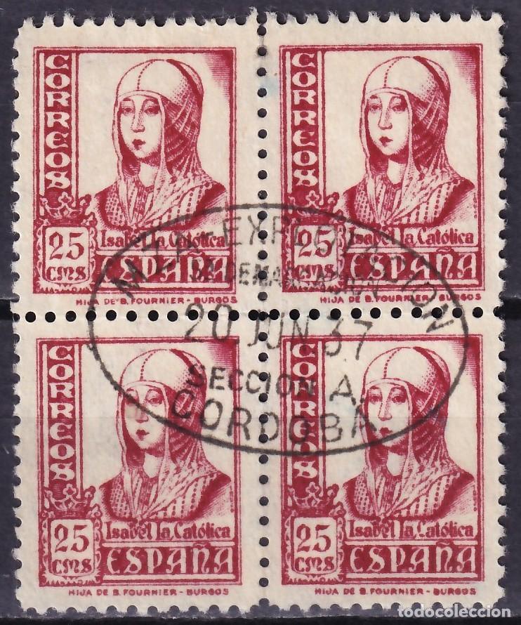 Sellos: ESPA&Ntilde;A, 1937-40 EDIFIL N&ordm; 822, [Mat. MZA. EXPORTACI&Oacute;N. Secci&oacute;n A, C&Oacute;RDOBA.]