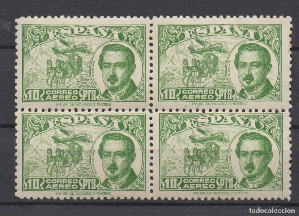 Selos: EDIFIL 990 ** CONDE DE SAN LUIS EN BLOQUE DE 4 EN CATALOGO + DE 150&euro;