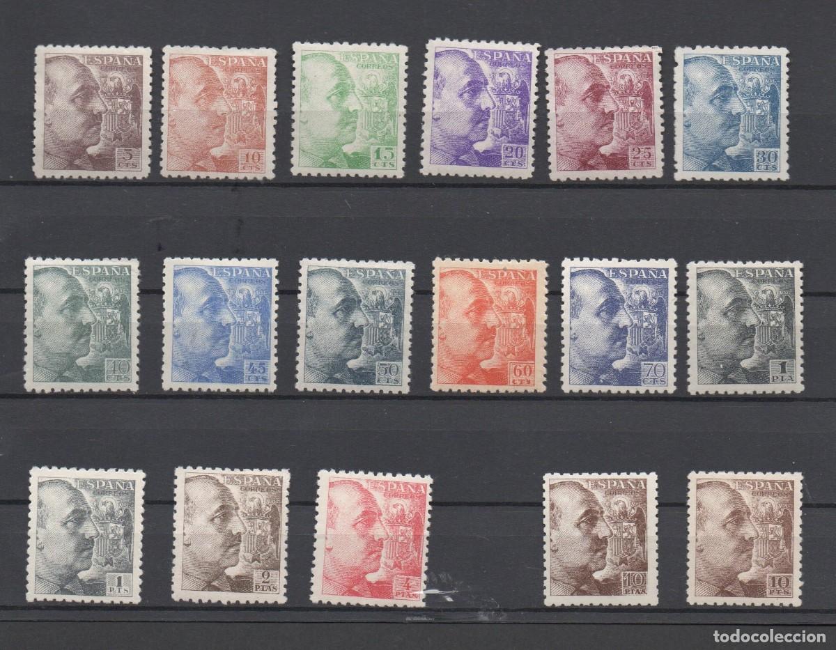 Timbres: EDIFIL 919 / 935 * GENERAL FRANCO DENTADO GRUESO