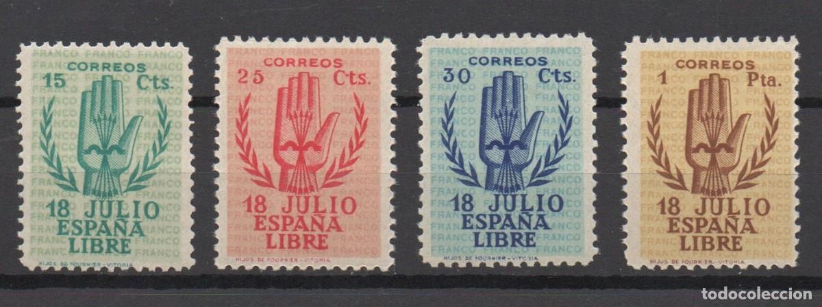 Timbres: EDIFIL 851 / 854 * II ANIVERSARIO DEL ALZAMIENTO NACIONAL
