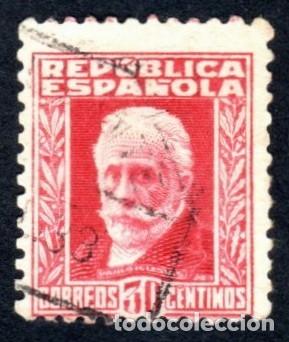 Sellos: Espa&ntilde;a. Nicol&aacute;s Salmer&oacute;n. 1932. Edifil-659. Usados
