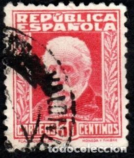 Sellos: Espa&ntilde;a. Nicol&aacute;s Salmer&oacute;n. 1932. Edifil-659. Usados