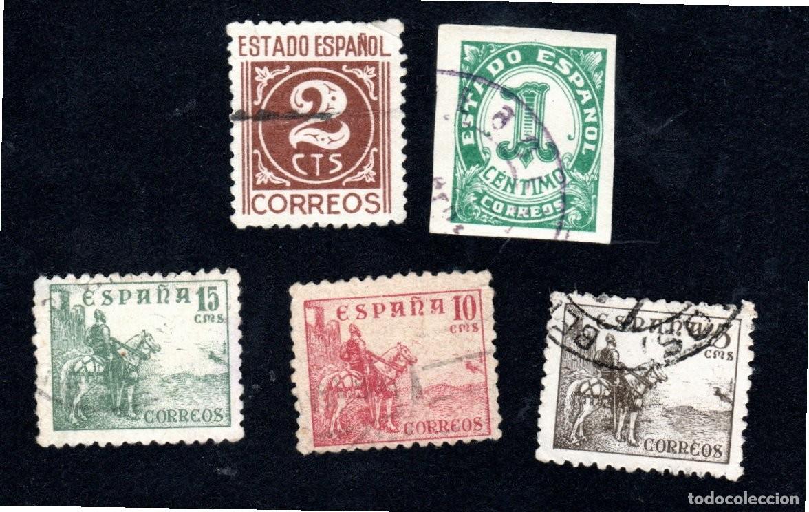 Sellos: Espa&ntilde;a.Cifras y Cid. 1940. Edifil-914/918. S. Completa. Usados