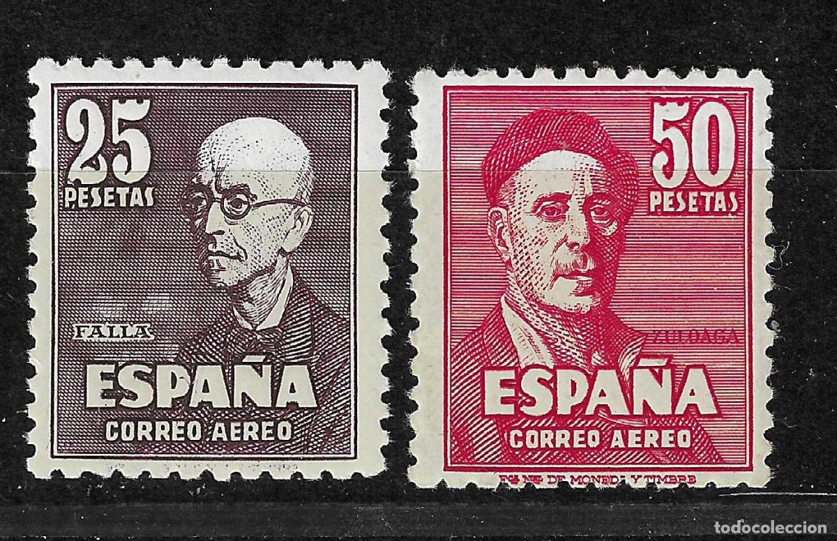 Stamps: ESPA&Ntilde;A 1947 FALLA Y ZULOAGA EDIFIL 1015/6** SIN FIJASELLOS BIEN CENTRADOS