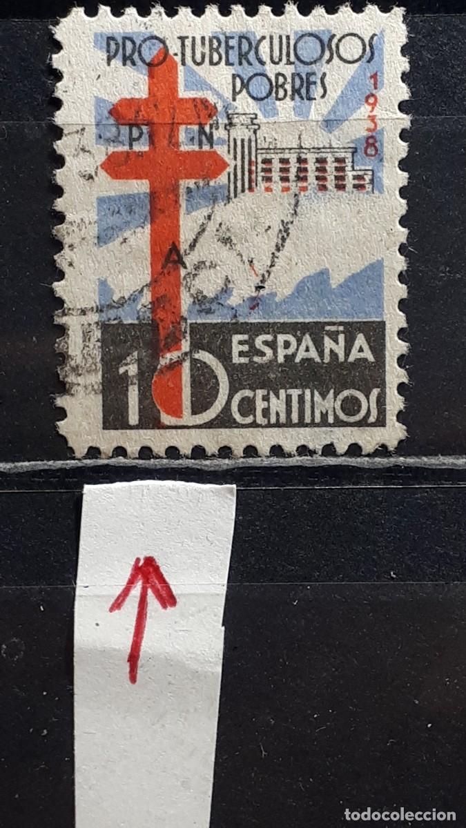 Sellos: ESPA&Ntilde;A. A&Ntilde;O 1938. &deg;. VARIEDAD. Edifil 866