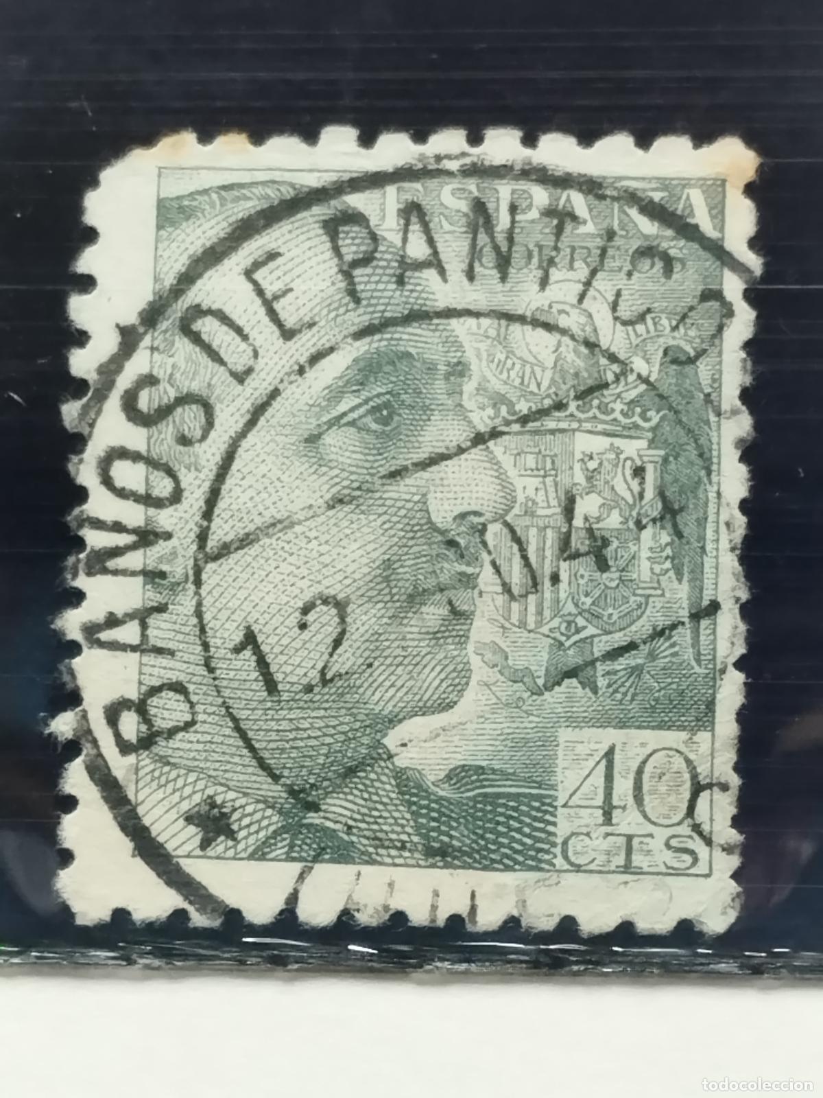 Timbres: BZB EDIFIL 925. FRANCO DE PERFIL. FECHADOR DE BA&Ntilde;OS DE PANTICOSA. HUESCA. BONITO.