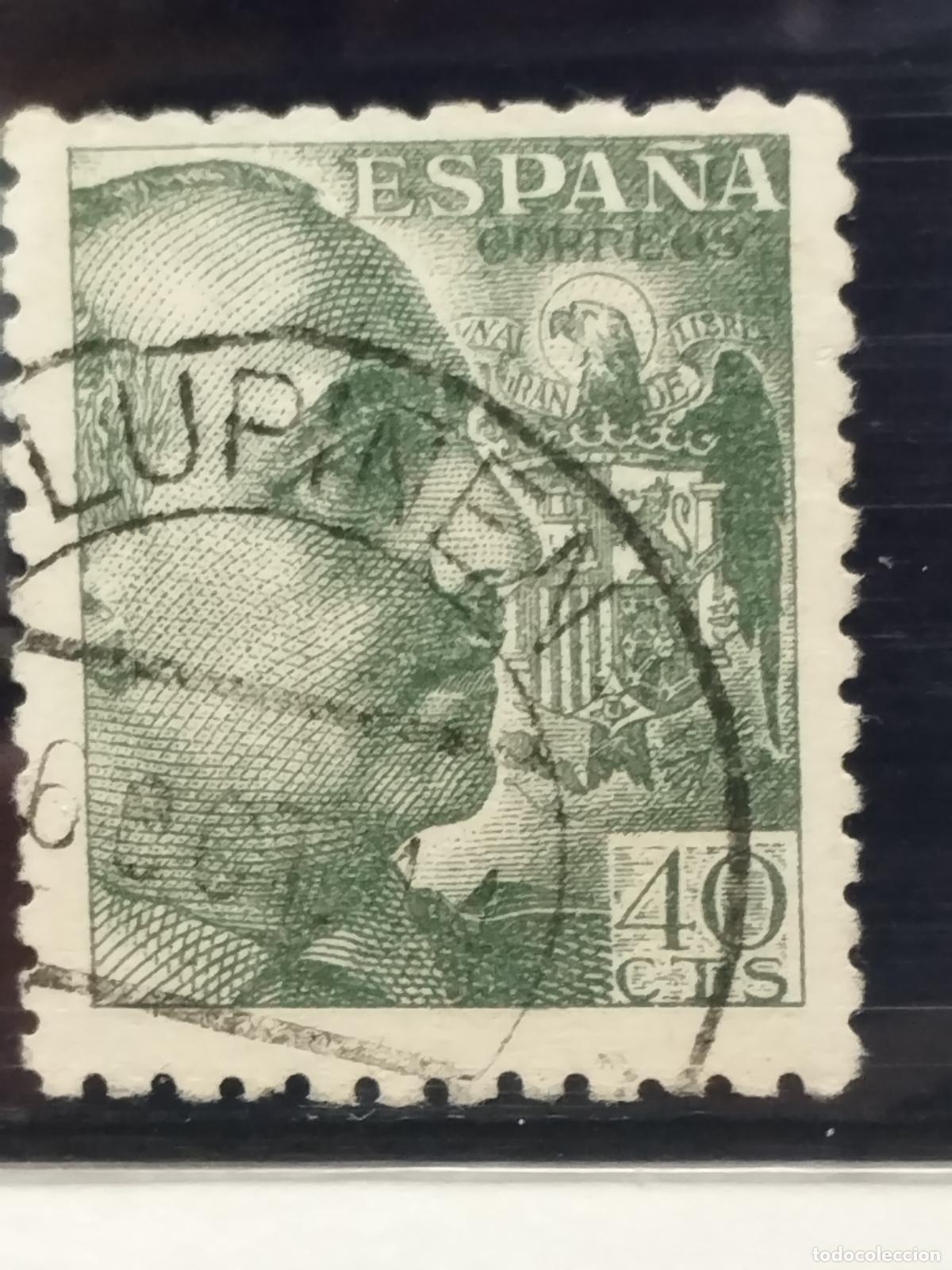 Francobolli: BZB EDIFIL 925. FRANCO DE PERFIL. FECHADOR DE LUPI&Ntilde;EN. HUESCA. BONITO Y RARISIMO.