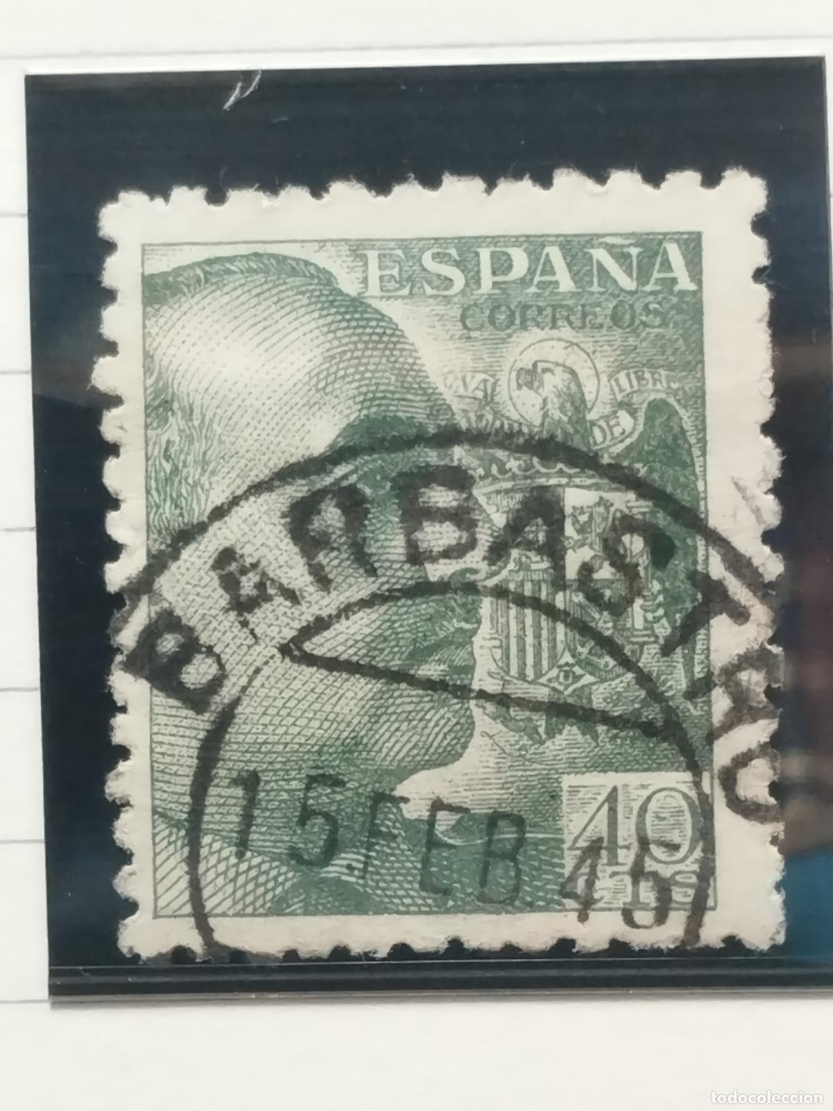 Selos: BZB EDIFIL 925. FRANCO DE PERFIL. FECHADOR DE BARBASTRO. HUESCA. LUJO.