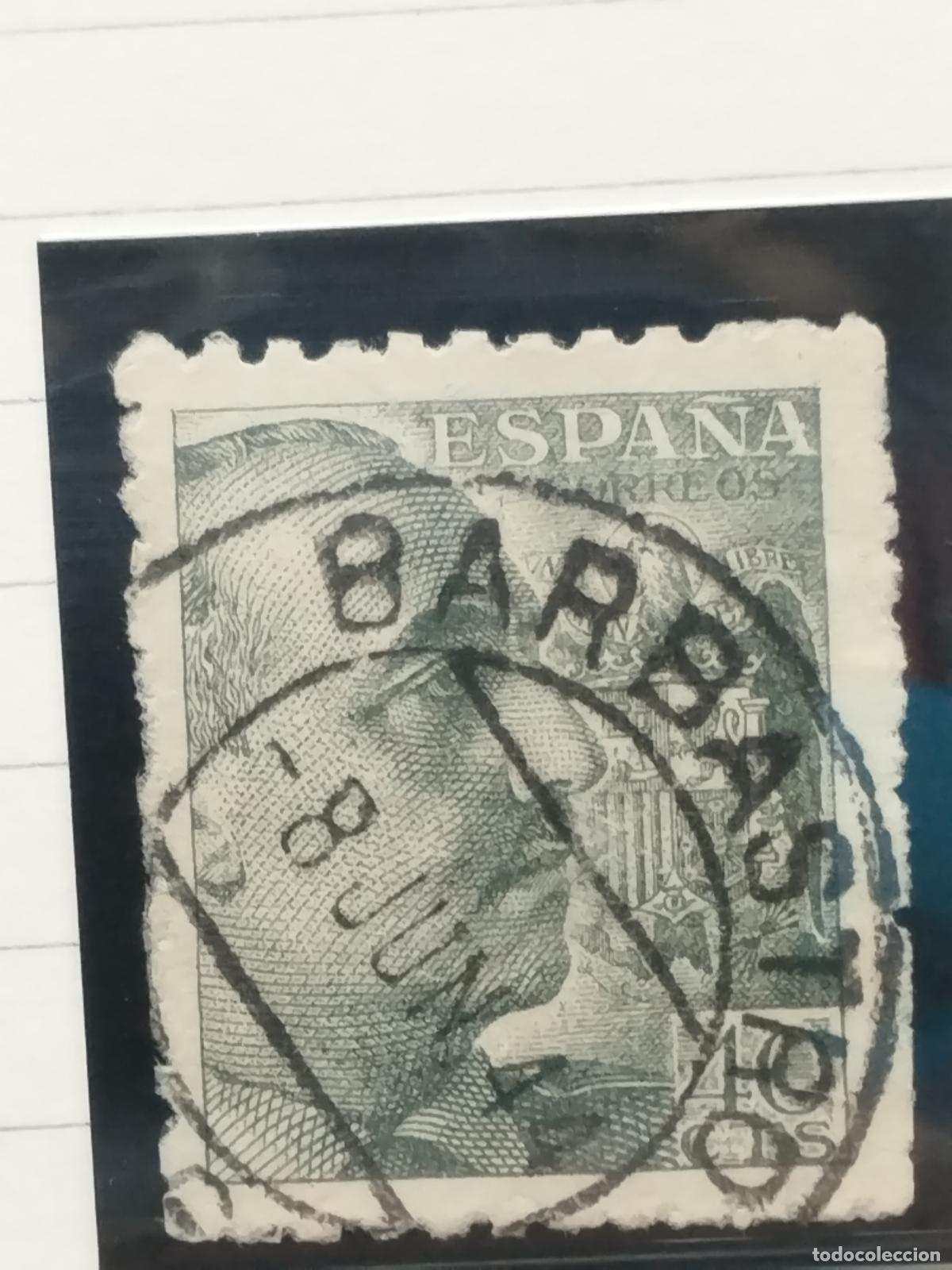 Timbres: BZB EDIFIL 925. FRANCO DE PERFIL. FECHADOR DE BARBASTRO. HUESCA. LUJO.