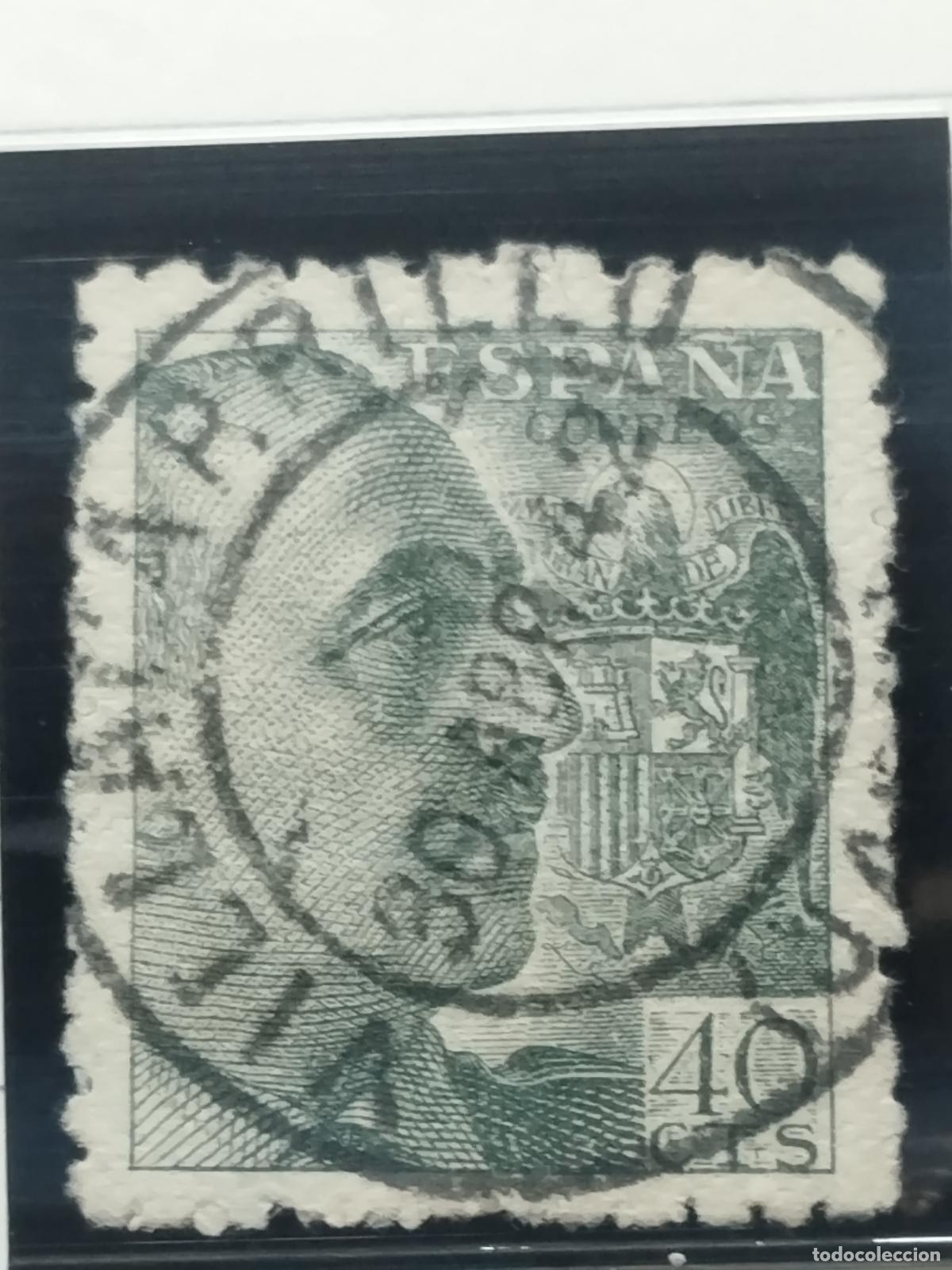 Selos: BZB EDIFIL 925. FRANCO DE PERFIL. FECHADOR DE VILLACARRILLO. JAEN. LUJO Y RARO.