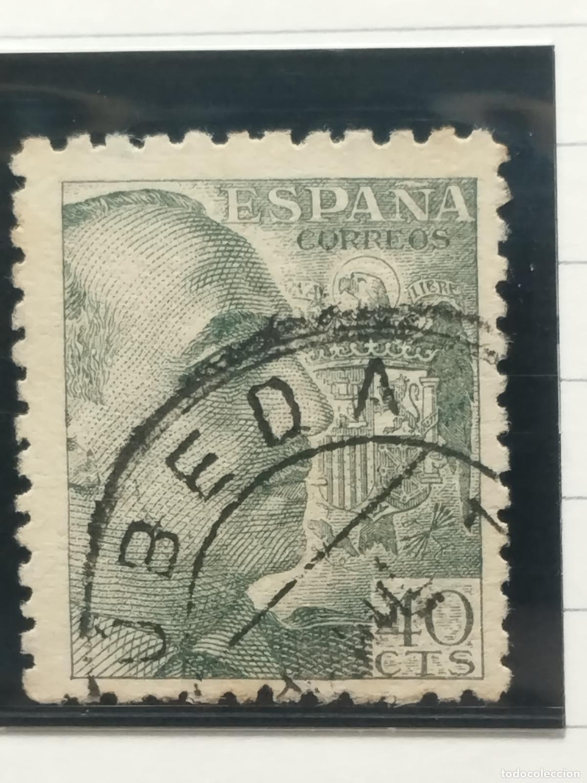 Selos: BZB EDIFIL 925. FRANCO DE PERFIL. FECHADOR DE UBEDA. JAEN. BONITO.