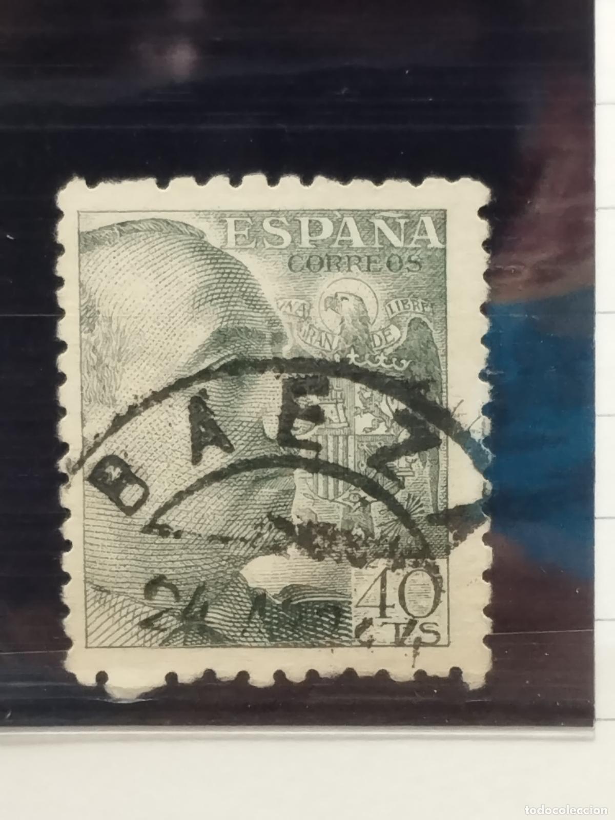 Timbres: BZB EDIFIL 925. FRANCO DE PERFIL. FECHADOR DE BAEZA. JAEN. LUJO.
