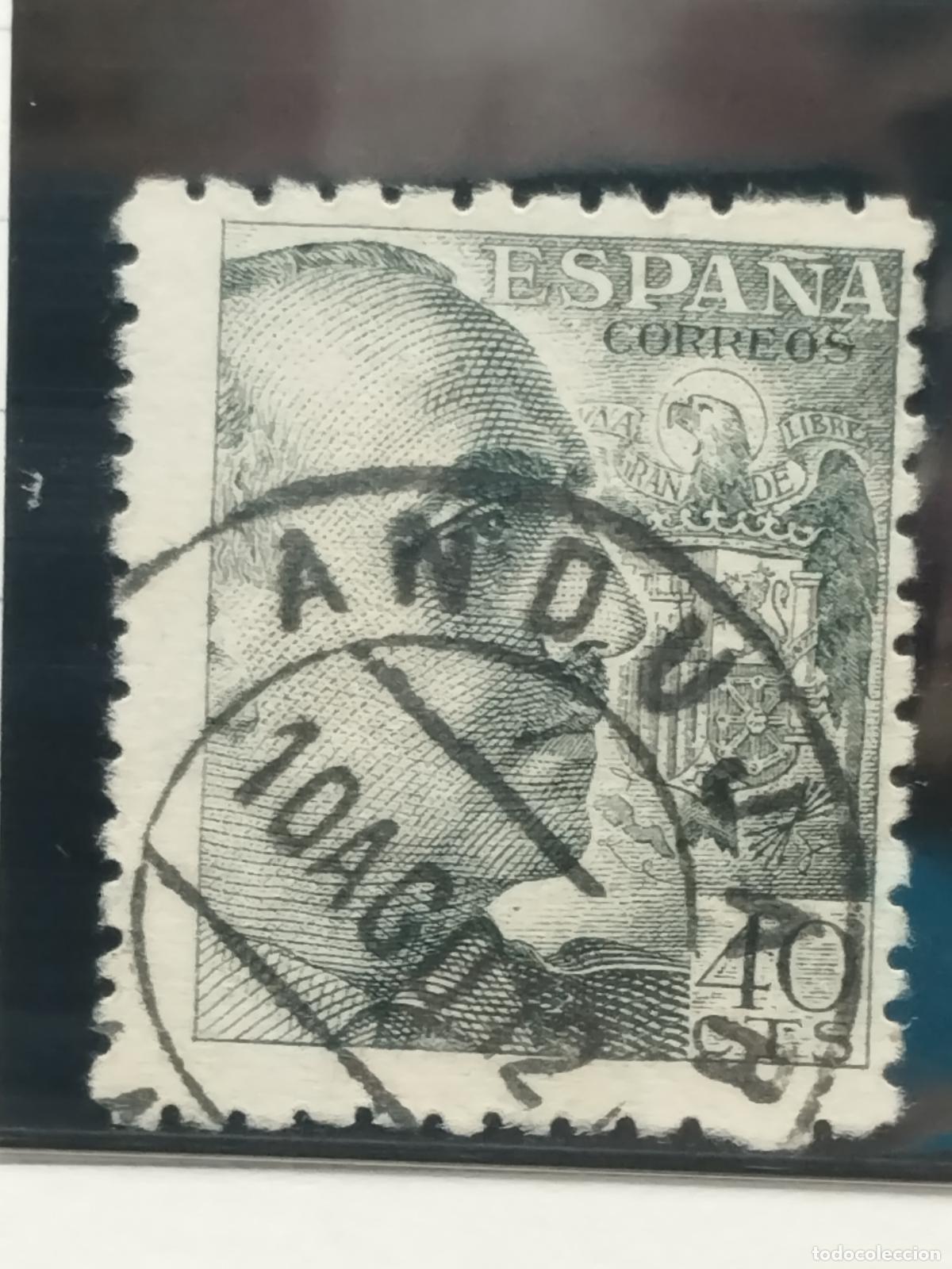 Sellos: BZB EDIFIL 925. FRANCO DE PERFIL. FECHADOR DE ANDUJAR. JAEN. LUJO.