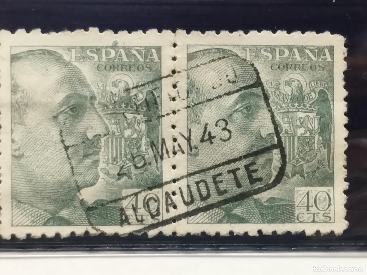 Selos: BZB EDIFIL 925. FRANCO DE PERFIL. FECHADOR CERTIFICADO EN PAREJA DE ALCAUDETE. JAEN. LUJO.