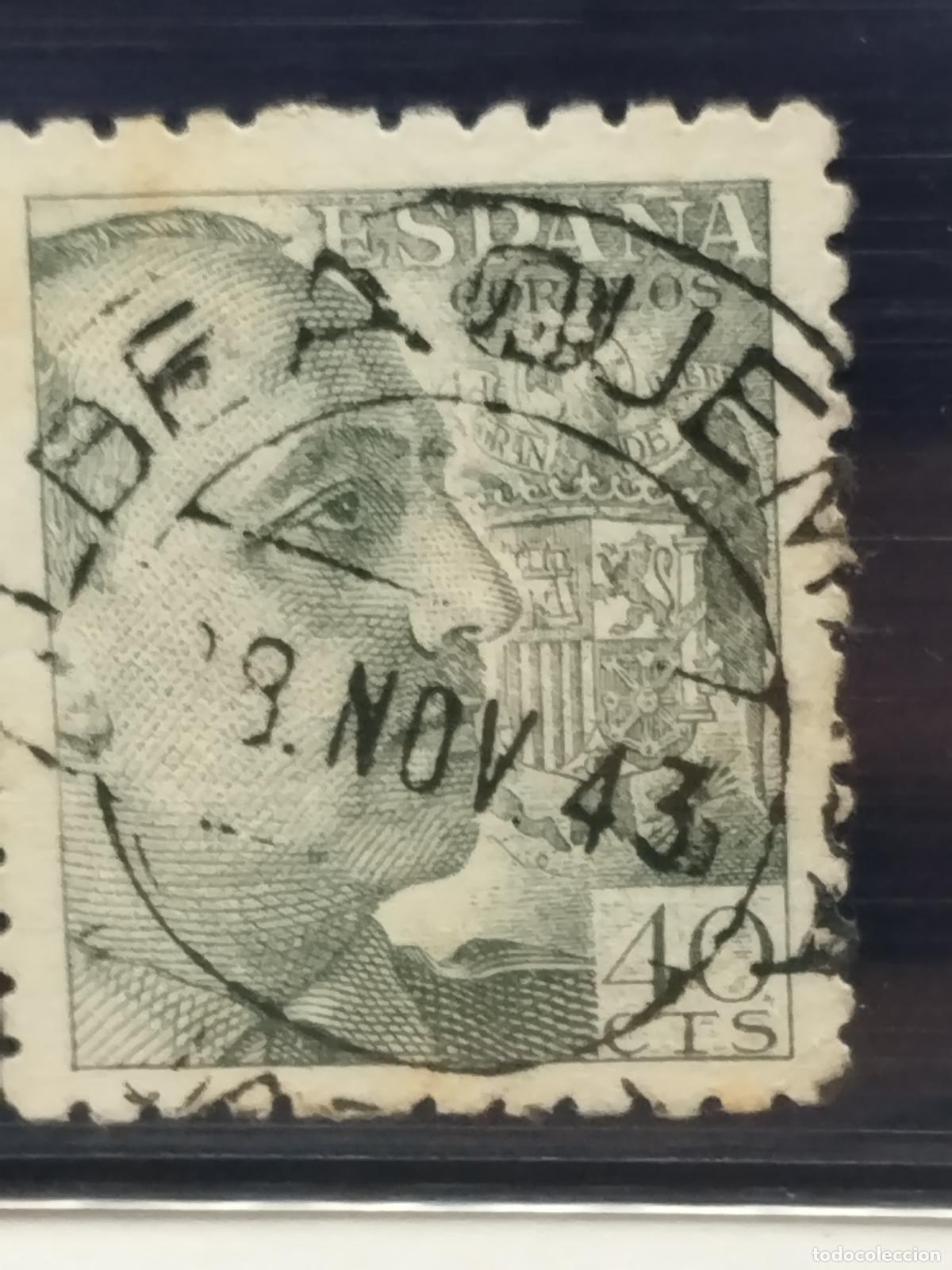 Timbres: BZB EDIFIL 925. FRANCO DE PERFIL. FECHADOR ALDEAQUEMADA. JAEN. BONITO Y RARISIMO.