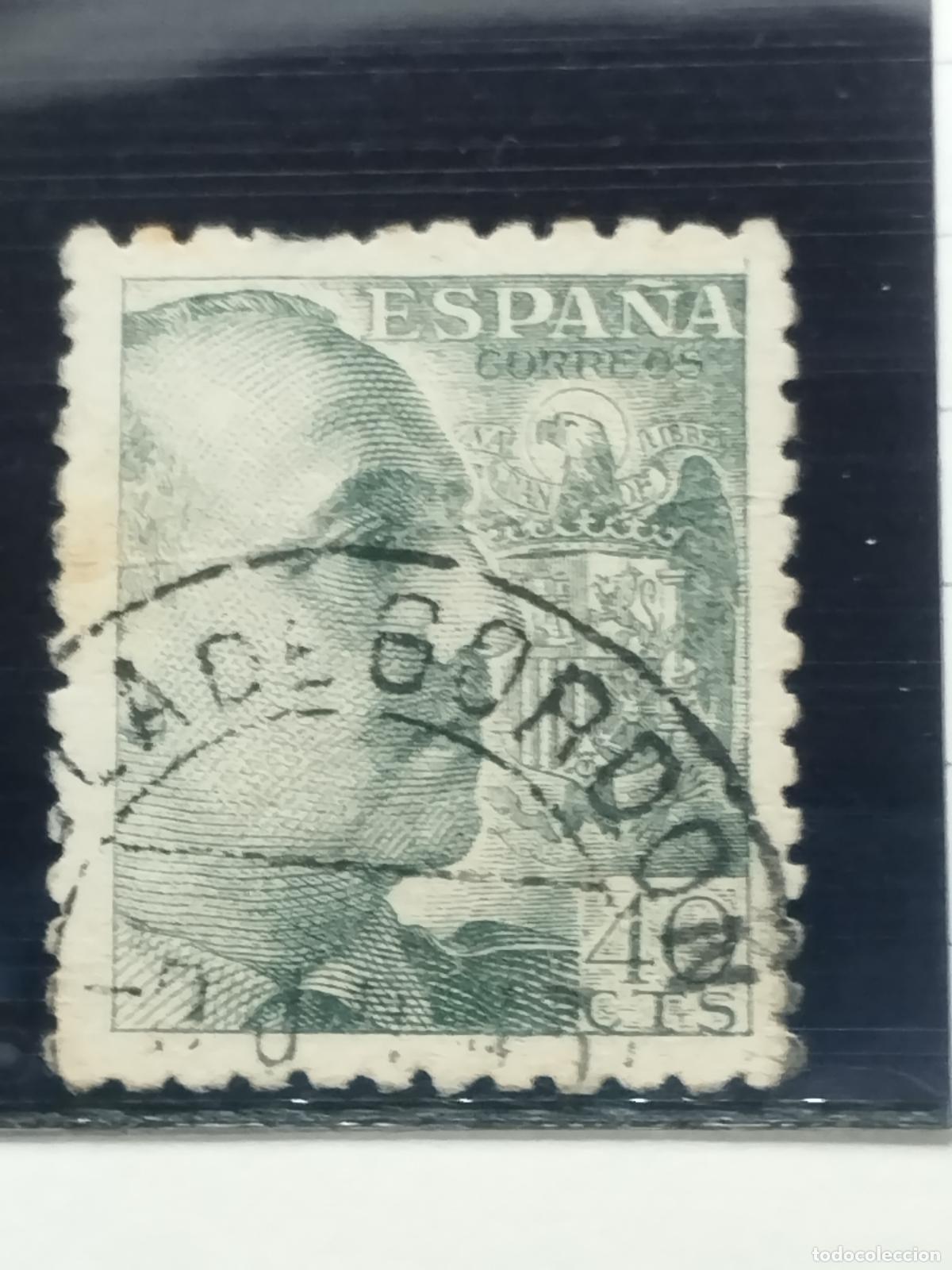 Stamps: BZB EDIFIL 925. FRANCO DE PERFIL. FECHADOR DE LA POLA DE GORDON. LEON. BONITO Y RARISIMO.
