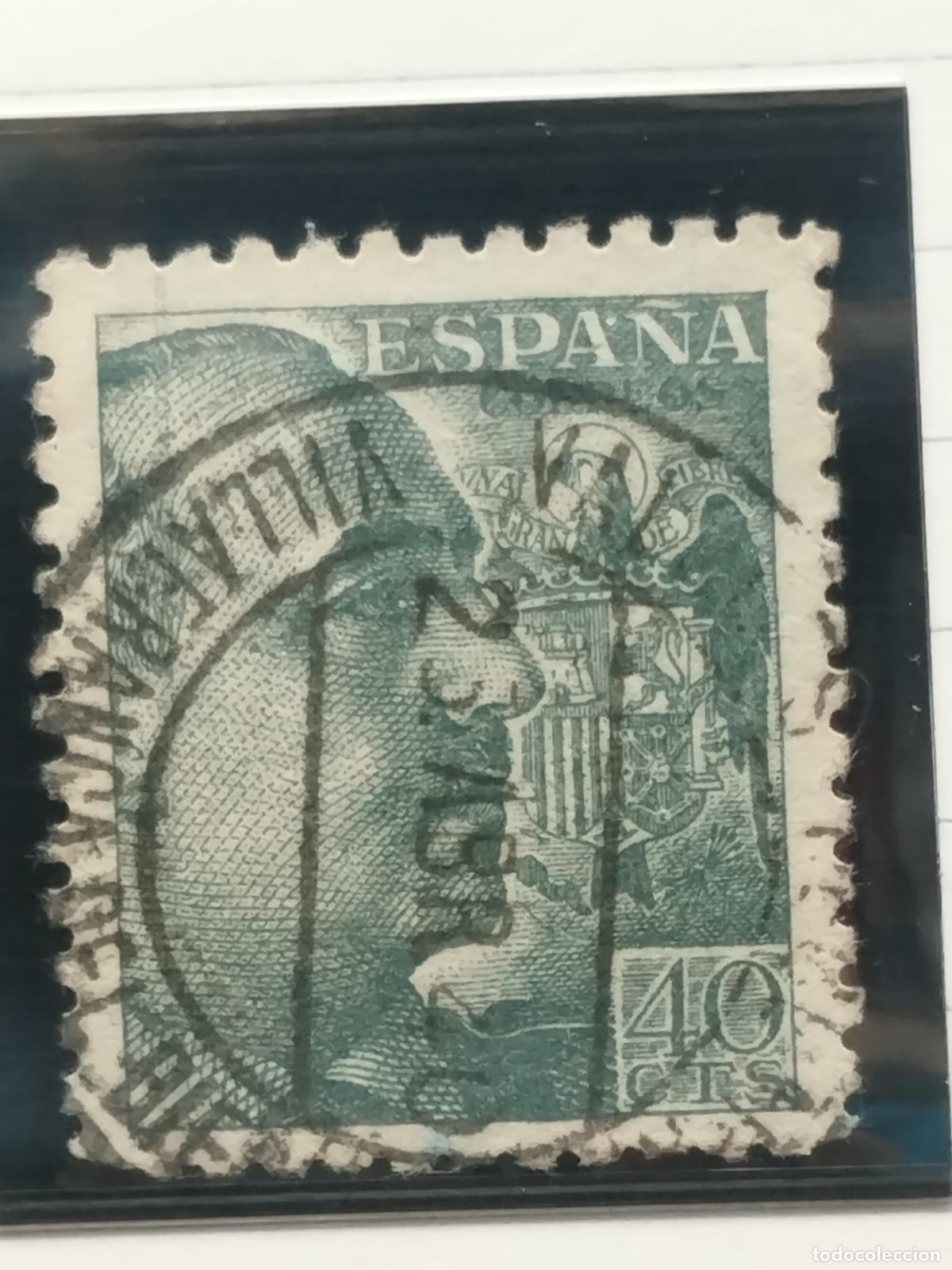 Briefmarken: BZB EDIFIL 925. FRANCO DE PERFIL. FECHADOR DE VILLAFRANCA DEL BIERZO. LEON. BONITO Y RARO.