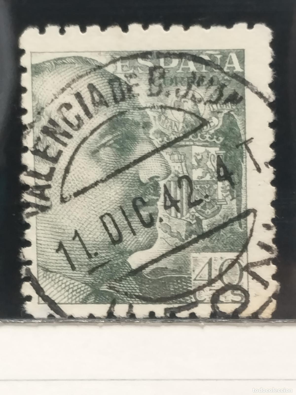 Timbres: BZB EDIFIL 925. FRANCO DE PERFIL. FECHADOR DE VALENCIA DE DON JUAN. LEON. BONITO.