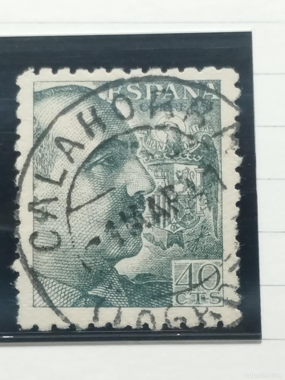 Sellos: BZB EDIFIL 925. FRANCO DE PERFIL. FECHADOR DE CALAHORRA. LOGRO&Ntilde;O. LUJO.