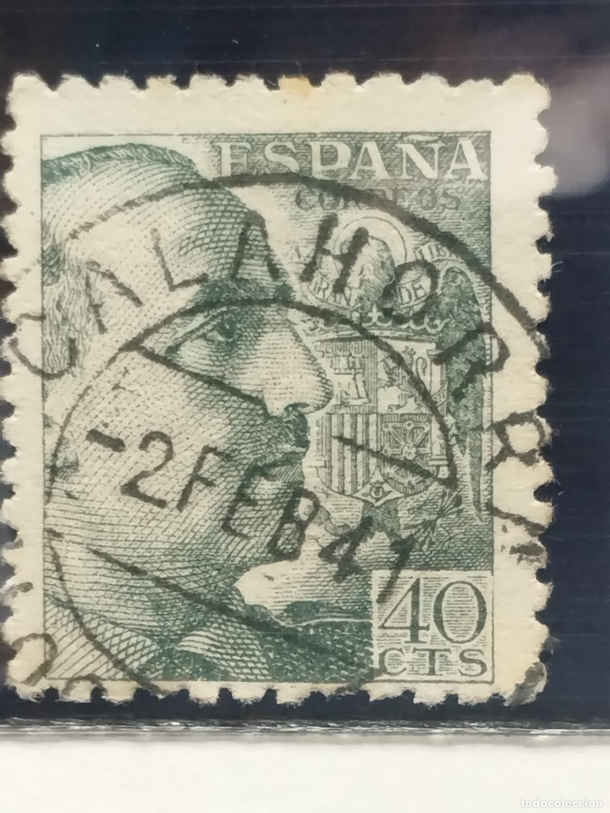 Sellos: BZB EDIFIL 925. FRANCO DE PERFIL. FECHADOR DE CALAHORRA. LOGRO&Ntilde;O. LUJO.