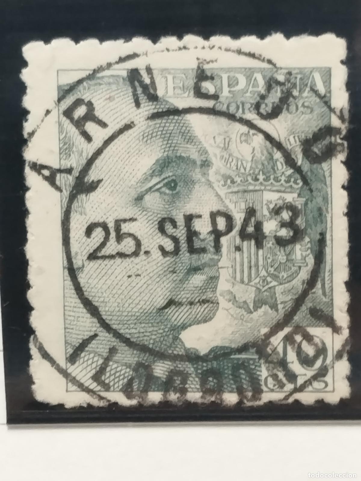 Sellos: BZB EDIFIL 925. FRANCO DE PERFIL. FECHADOR DE ARNEDO. LOGRO&Ntilde;O. LUJO.