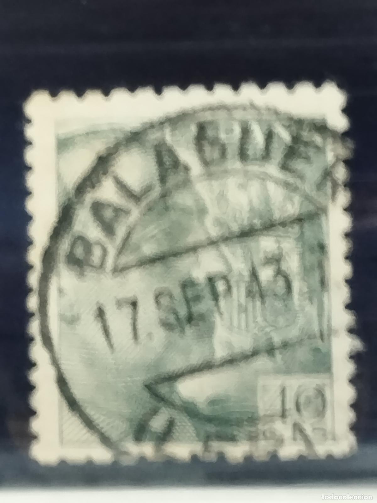 Sellos: BZB EDIFIL 925. FRANCO DE PERFIL. FECHADOR DE BALAGUER. LERIDA. LUJO.