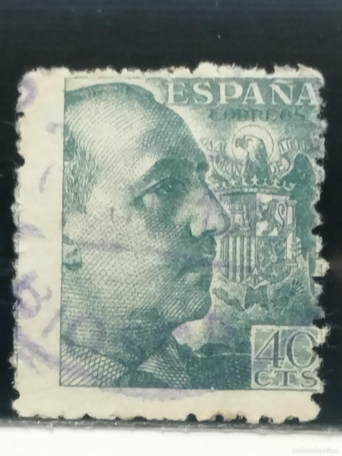 Sellos: BZB EDIFIL 925. FRANCO DE PERFIL. FECHADOR DE BIOSCA. LERIDA. BONITO.
