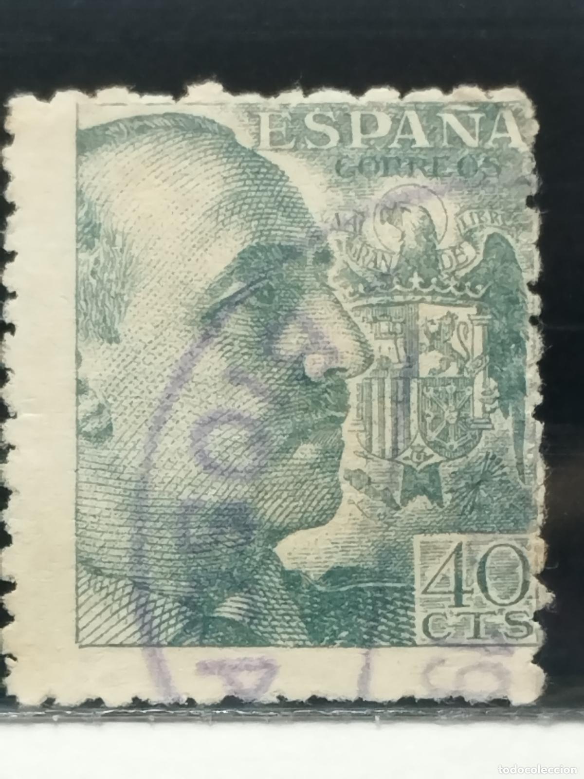 Sellos: BZB EDIFIL 925. FRANCO DE PERFIL. FECHADOR DE BIOSCA. LERIDA. BONITO.