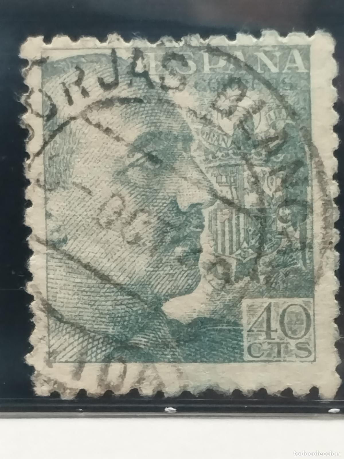 Sellos: BZB EDIFIL 925. FRANCO DE PERFIL. FECHADOR DE BORJAS BLANCAS. LERIDA. BONITO.