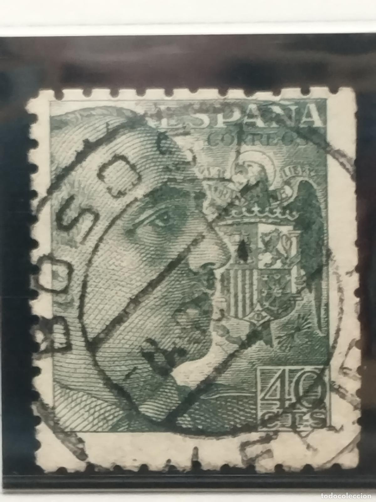 Briefmarken: BZB EDIFIL 925. FRANCO DE PERFIL. FECHADOR DE BOSOST. LERIDA. BONITO.