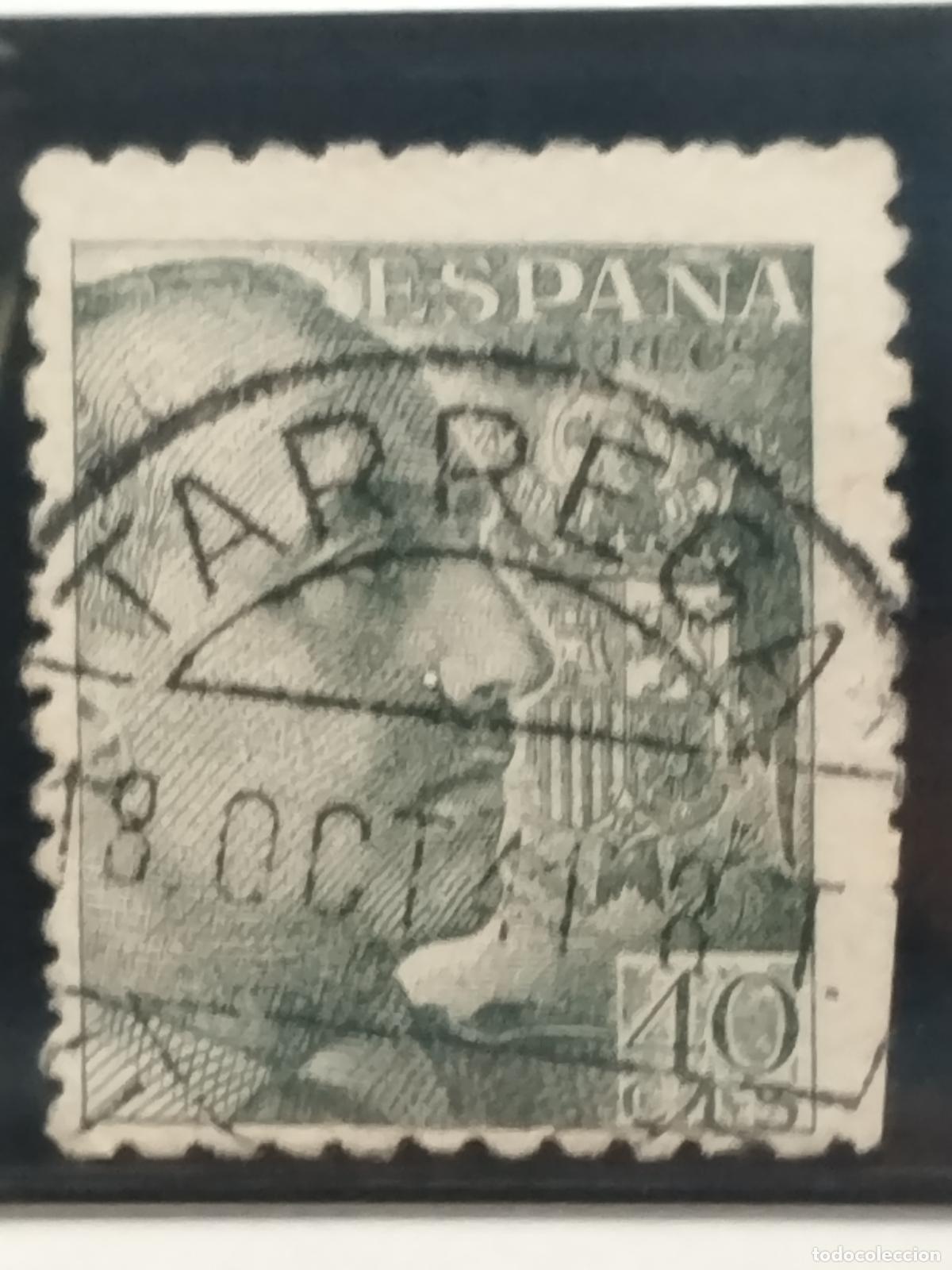 Sellos: BZB EDIFIL 925. FRANCO DE PERFIL. FECHADOR DE TARREGA. LERIDA. LUJO.