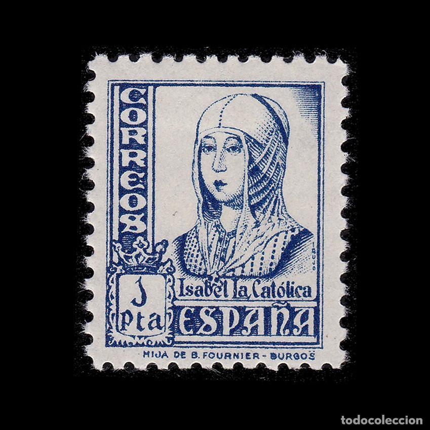 Selos: Cifras, Cid e Isabel. 1937-40 1p. Nuevo*. Edifil 828 + OBSEQUIO