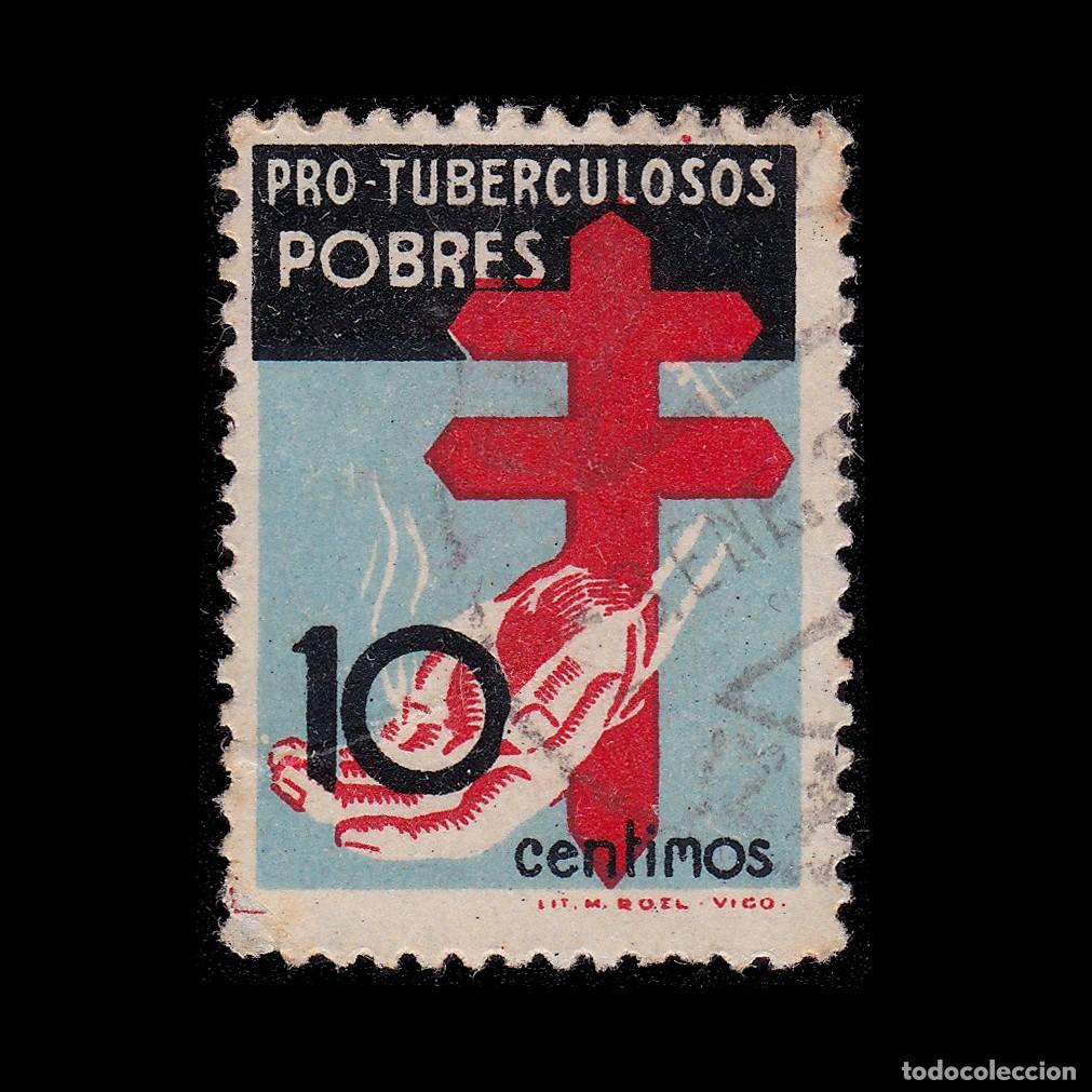 Timbres: Pro Tuberculosos 1937 10c. Matasello. Edifil 840 + OBSEQUIO