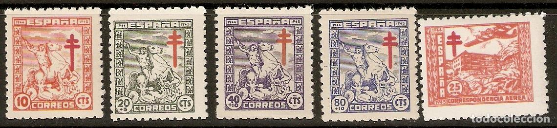 Sellos: ESPA&Ntilde;A 1944 TUBERCULOSOS EDIFIL 984/8*