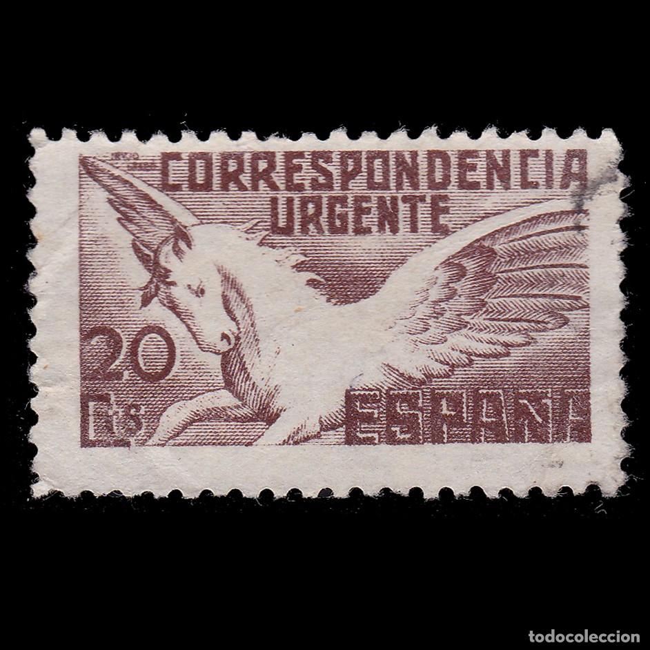 Francobolli: ESPA&Ntilde;A. PEGASO. 1937. 20c. USADO. Edifil 861 + OBSEQUIO