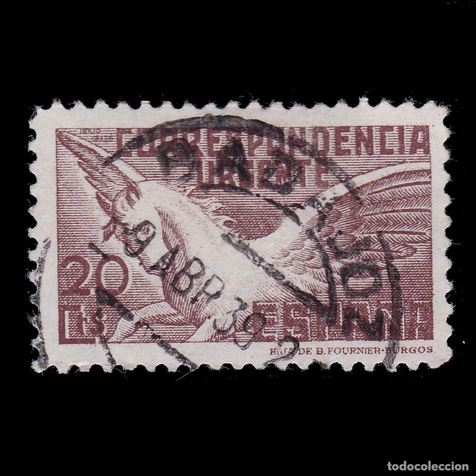 Francobolli: ESPA&Ntilde;A. PEGASO. 1937. 20c. BADAJOZ. Edifil 861 + OBSEQUIO