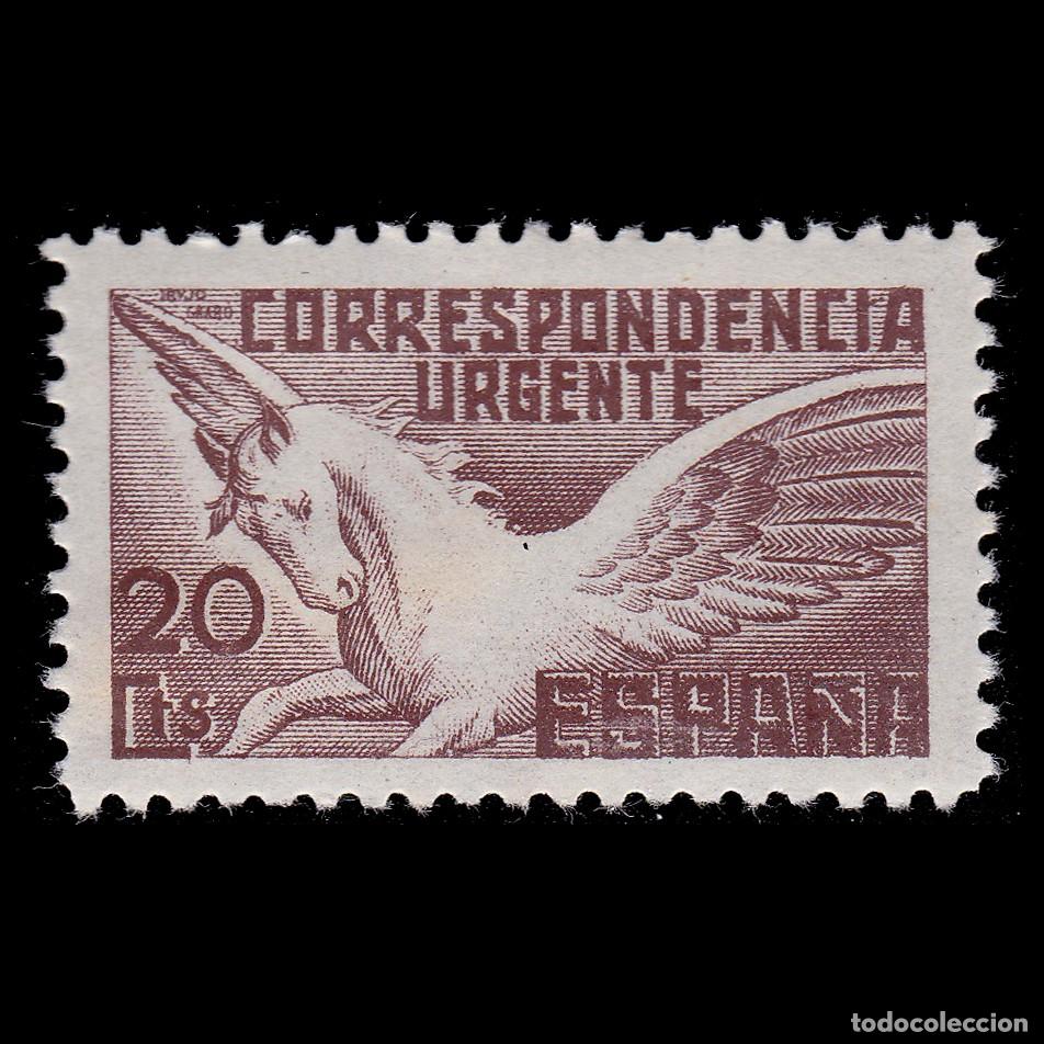 Timbres: ESPA&Ntilde;A. PEGASO. 1937. 20c.Nuevo*. Edifil 861 + OBSEQUIO