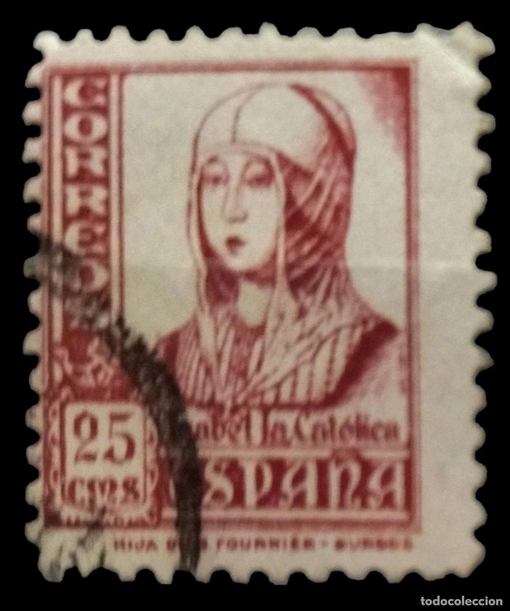 Briefmarken: ESPA&Ntilde;A 1937- 1940 ISABEL LA CAT&Oacute;LICA. EDIFIL 822. USADO.