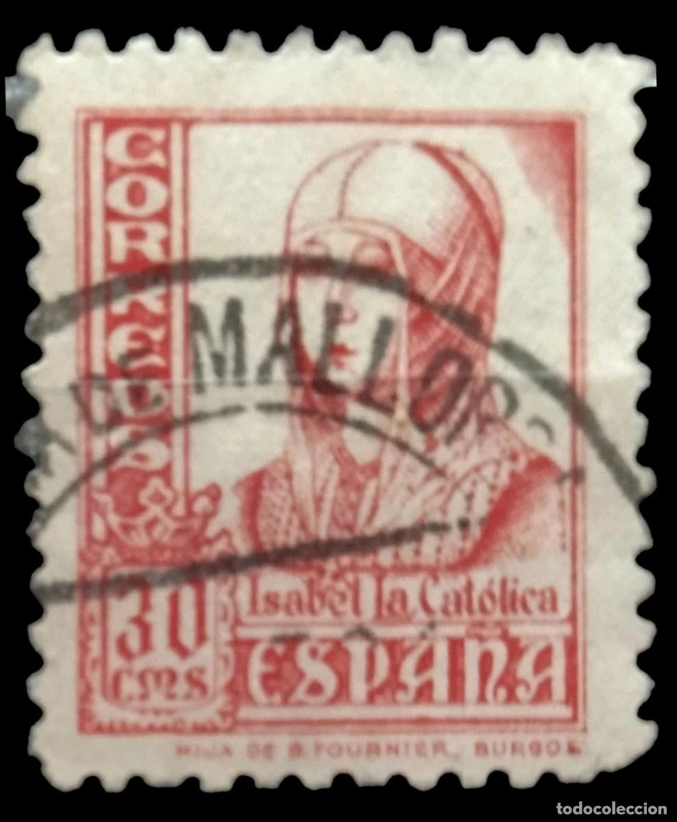 Briefmarken: ESPA&Ntilde;A 1937- 1940 ISABEL LA CAT&Oacute;LICA. EDIFIL 823. USADO.