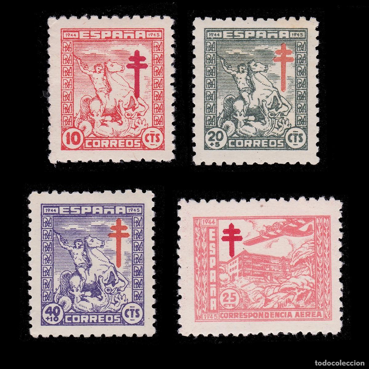 Briefmarken: Espa&ntilde;a. 1944. Pro Tuberculosos. Nuevo** Edifil 984-988 + OBSEQUIO