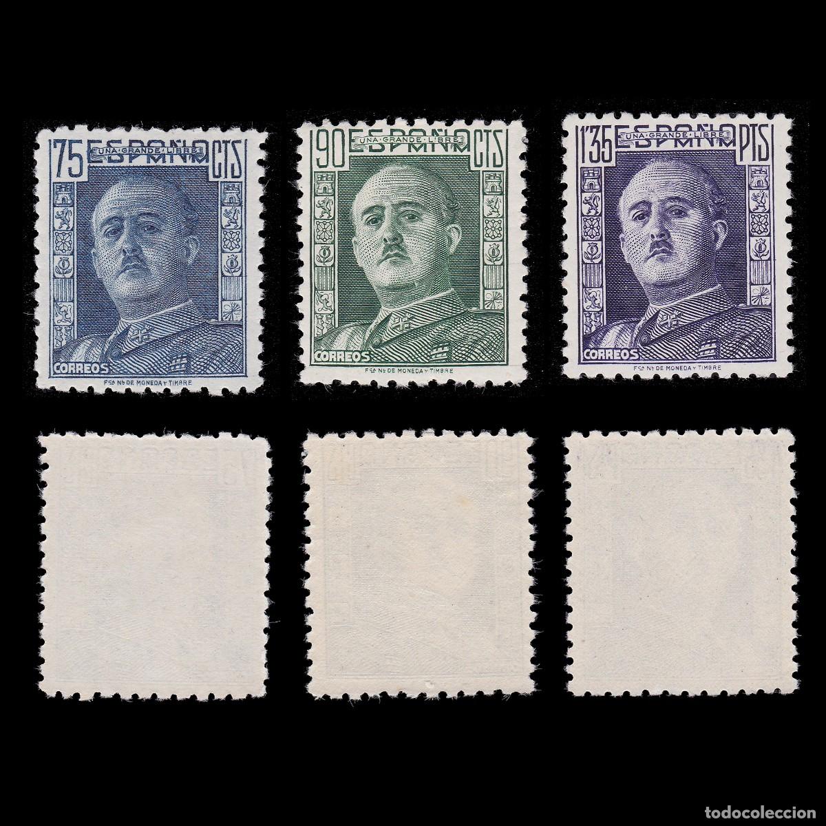 Timbres: Espa&ntilde;a. 1946-7. G.Franco. Nuevo** Edifil 999-1001 + OBSEQUIO